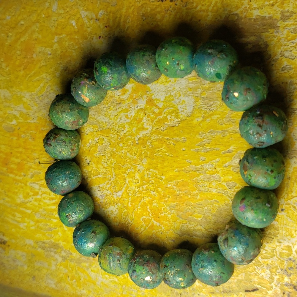 19 Handmade Clay beads